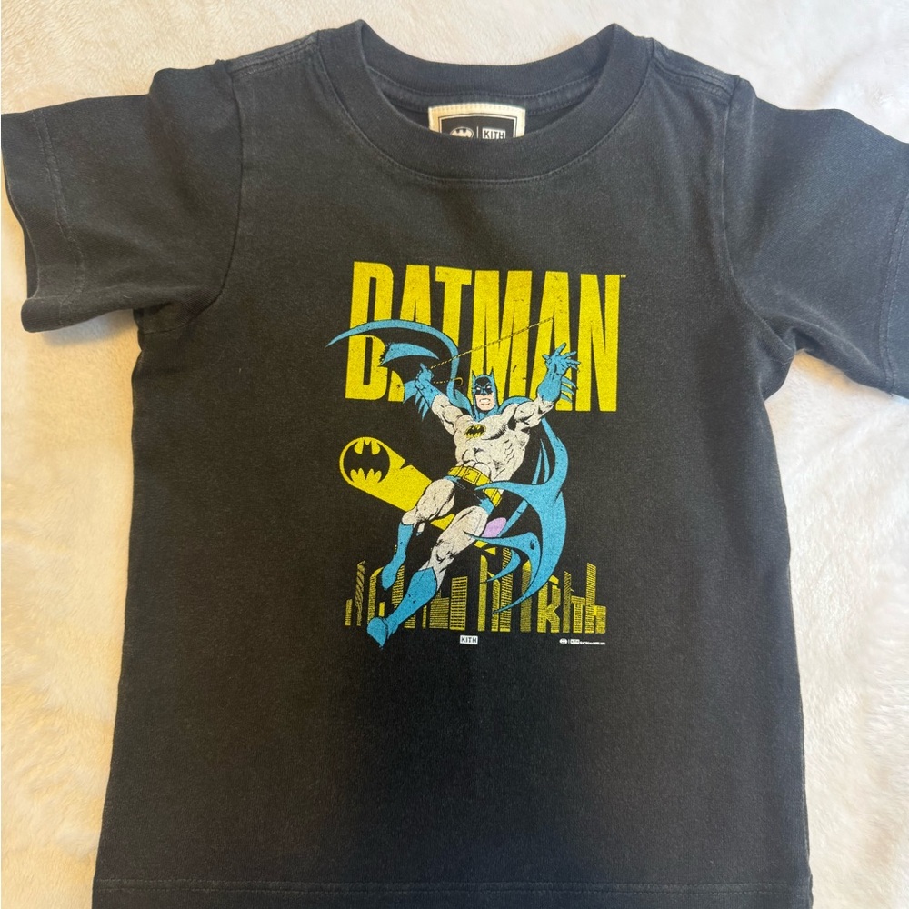 Kith Kids Black Batman Vintage Tee